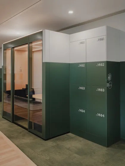 Meeting Boxes and Lockers Suez Offices Carpet Tile Collection Haze