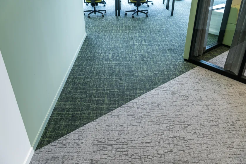 Bank Offices Open Office Space Transition Carpet Detail Artcore Carpet Collections